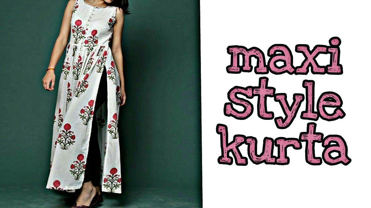 आप भी बना सकतें है पुरानी साडी से खूबसूरत Long Kurti Design / Saree into...  | Desain kurti, Desain kurta, Desain rok