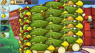 Giant Corbn Plants Vs Zombies In Survival day|| Plants vs zombies Mod Menu || PvZ hack | Bee Fun#110