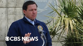 Watch Live: Florida Gov. DeSantis holds briefing after Hurricane Ian strikes Cuba | CBS News