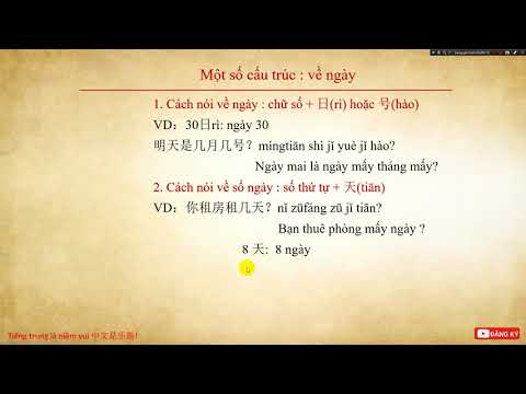 Video 10 Phút tiếng trung mỗi ngày : Bài 8 : Thời gian -... - youtube