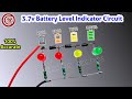3.7 volt battery level indicator circuit