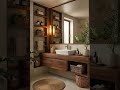 Natural calm, everyday spa 🌿🤎#bathroomdesign #naturalinterior #spavibes #warmaesthetic #homeinspo