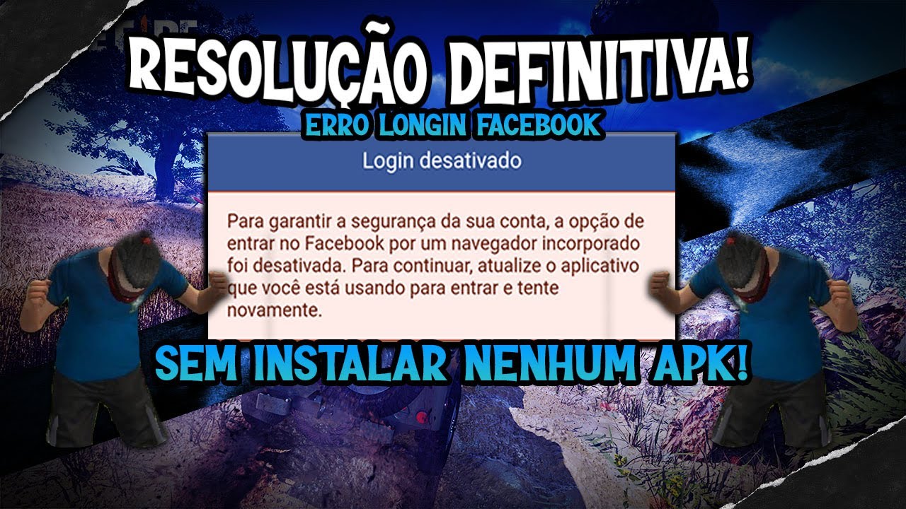 RESOLVIDO] ERRO LOGAR CONTA FACEBOOK NO FREE FIRE SEM PRECISAR