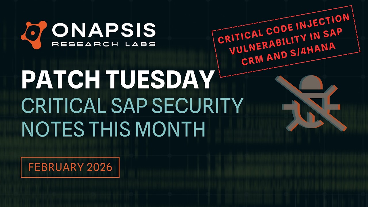 SAP Security Notes February 2026: Critical Code Injection Vulnerability ...