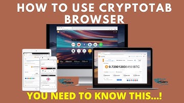 How to use cryptotab browser | How To Mine Bitcoin On Phone, PC Or Laptop With Cryptotab Browser App