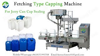 Automatic Fetching Type Single Head Capping Machine for Jerry Can Sealing Equipment
