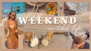 WEEKEND IN THE LIFE | beach day, getting organized & cozy night with friends!