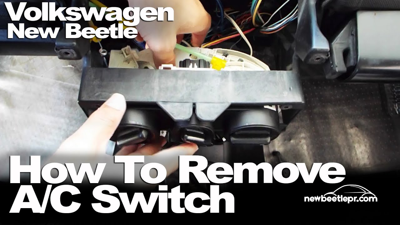 New Beetle - How To Remove A/C Switch - YouTube