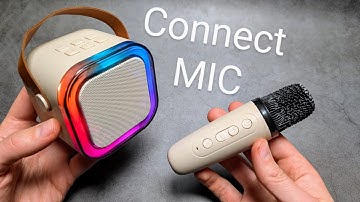 How to Connect Microphone to K12 Karaoke Wireless Bluetooth Speaker