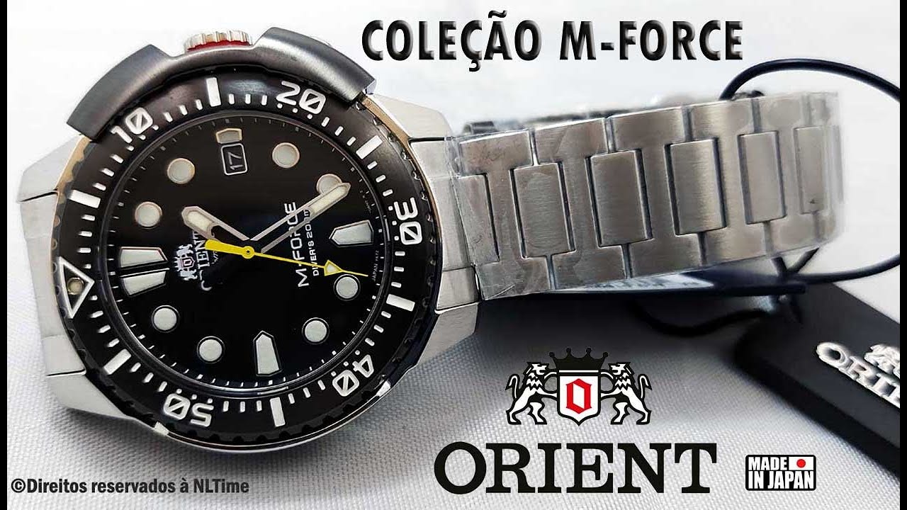 Relógio Masculino Automático ORIENT M-FORCE Divers RA-AC0L01B00B