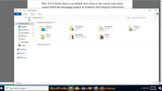 Fix Either there is no default mail client when tried pre-viewing Outlook file in File Explorer