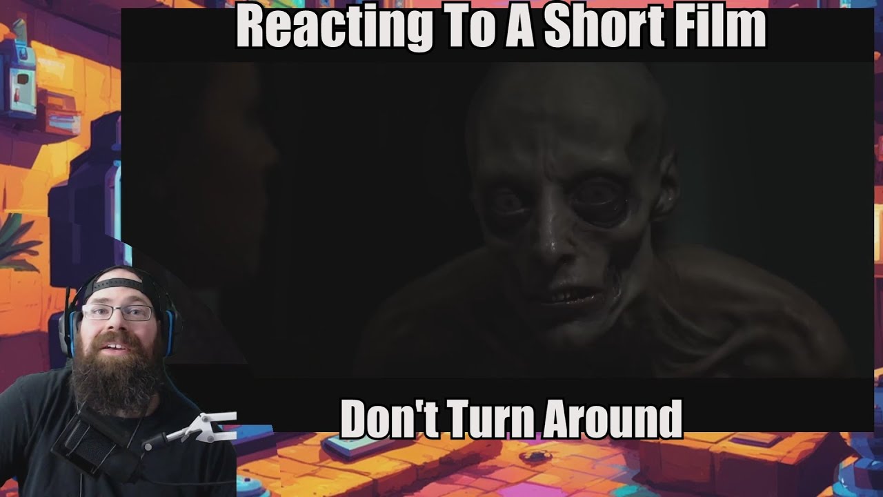 Reacting To Don't Turn Around Short Horror Film - YouTube
