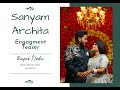 Sanyam  archita  engagmnt teaser  le grand banquet  deepak studio meerut  9319297795