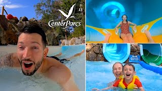 CenterParcs Water Park Review || Elveden Forest || Day & Night Tour.