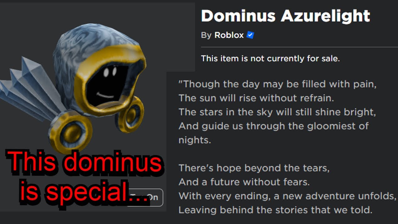 Roblox News (Parody) 🔔 on X: You can now get a free dominus venari Inage  credit to @cwinshipWasTook  / X