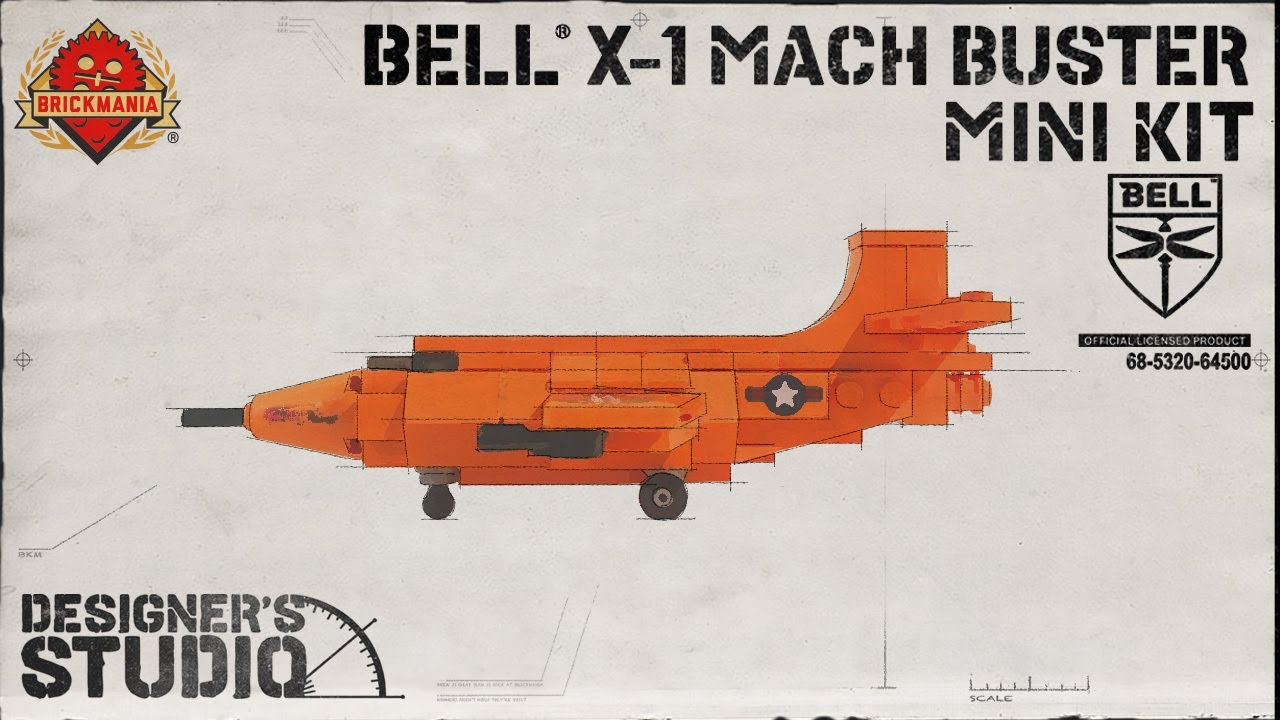 Bell® X-1 Mach Buster Mini-Kit - Custom Lego - In The Designer's