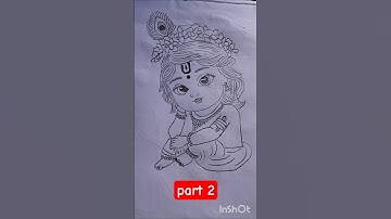 part 2 cute krishn ji drawing#viral #art #krishna #unfrezzmyaccount #trending #shorts #viralshorts