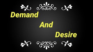 Concept Of Demand |  Difference Between Demand And Desire  | Like , Share and Subscribe ||