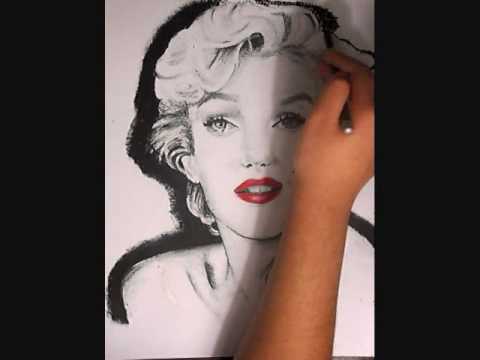 Marilyn Monroe Makeup Drawing