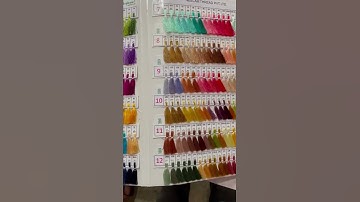 Embroidery yarn thread color chart #shorts #short #shortvideo #shortsvideo