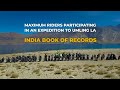 Wanderon sets india book of records  100 bikes  115 riders  worlds highest road umlingla