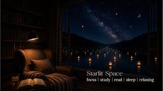 Floating Lanterns on a Starlit River 🌙 Calm Piano for Sleep, Study & Reading | Starlit Space