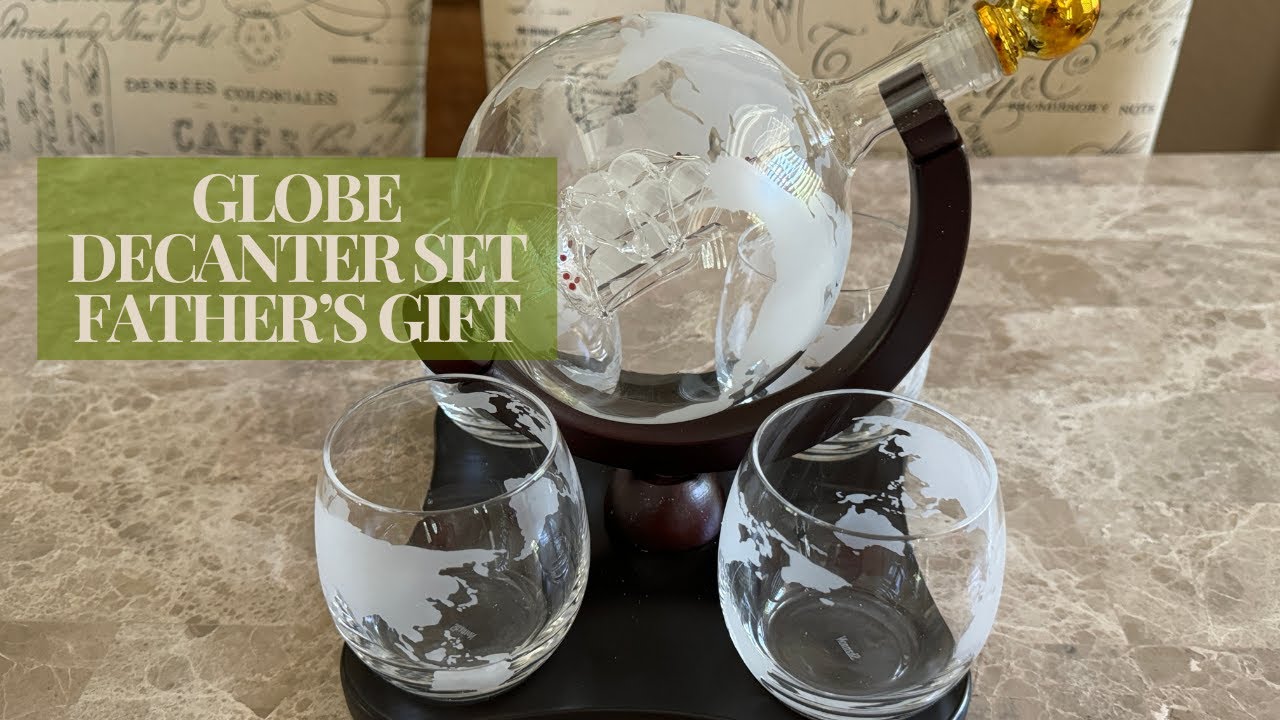 Amazon Whiskey decanter Globe set gift for men