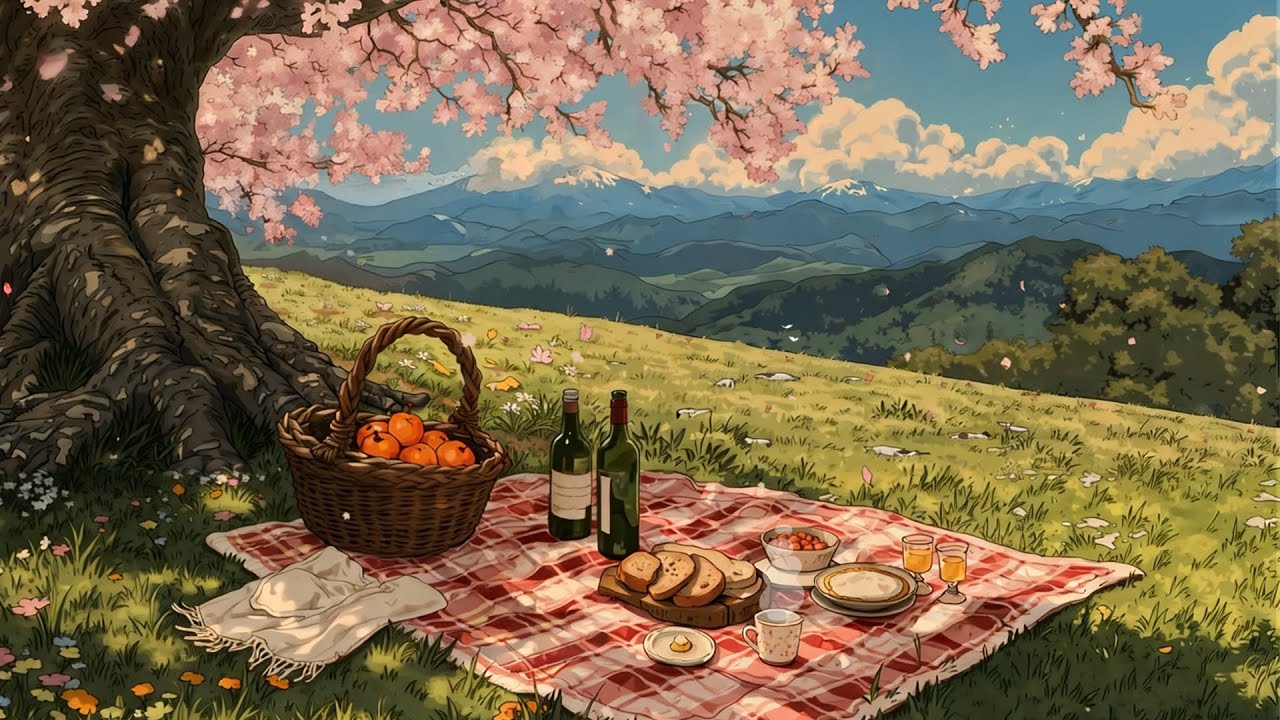 Morning Positive with Blossoms 🌸 Vintage Jazz to Stress Relief and Create a Cozy Mood | Retro Jazz