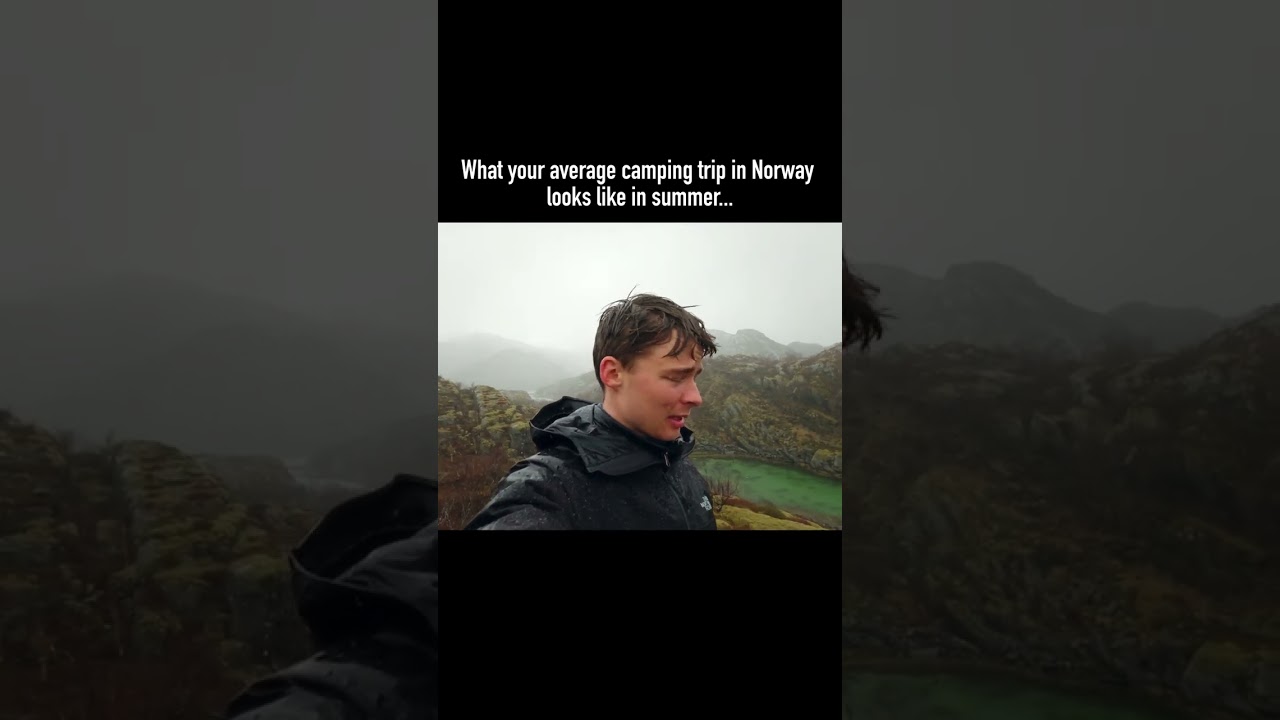 What your average camping trip in Norway looks like in summer...