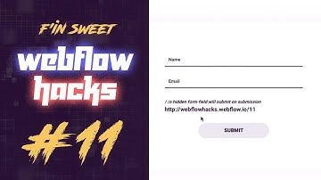 #11 - Dynamically submit page url through a Webflow web form submission