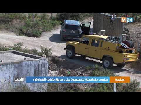 جهود متواصلة للسيطرة على حريق بغابة الهرارش بإقليم الفحص أنجرة