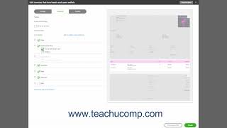 QuickBooks Online Tutorial Custom Form Content Settings Intuit Training