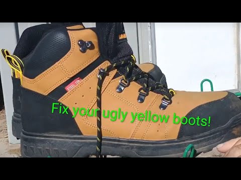Fix your ugly yellow boots - YouTube