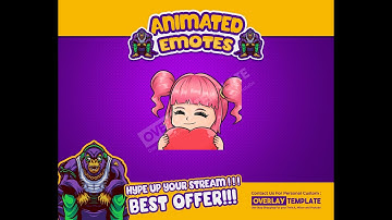 Animated GIF Emotes - Chibi Girl Love