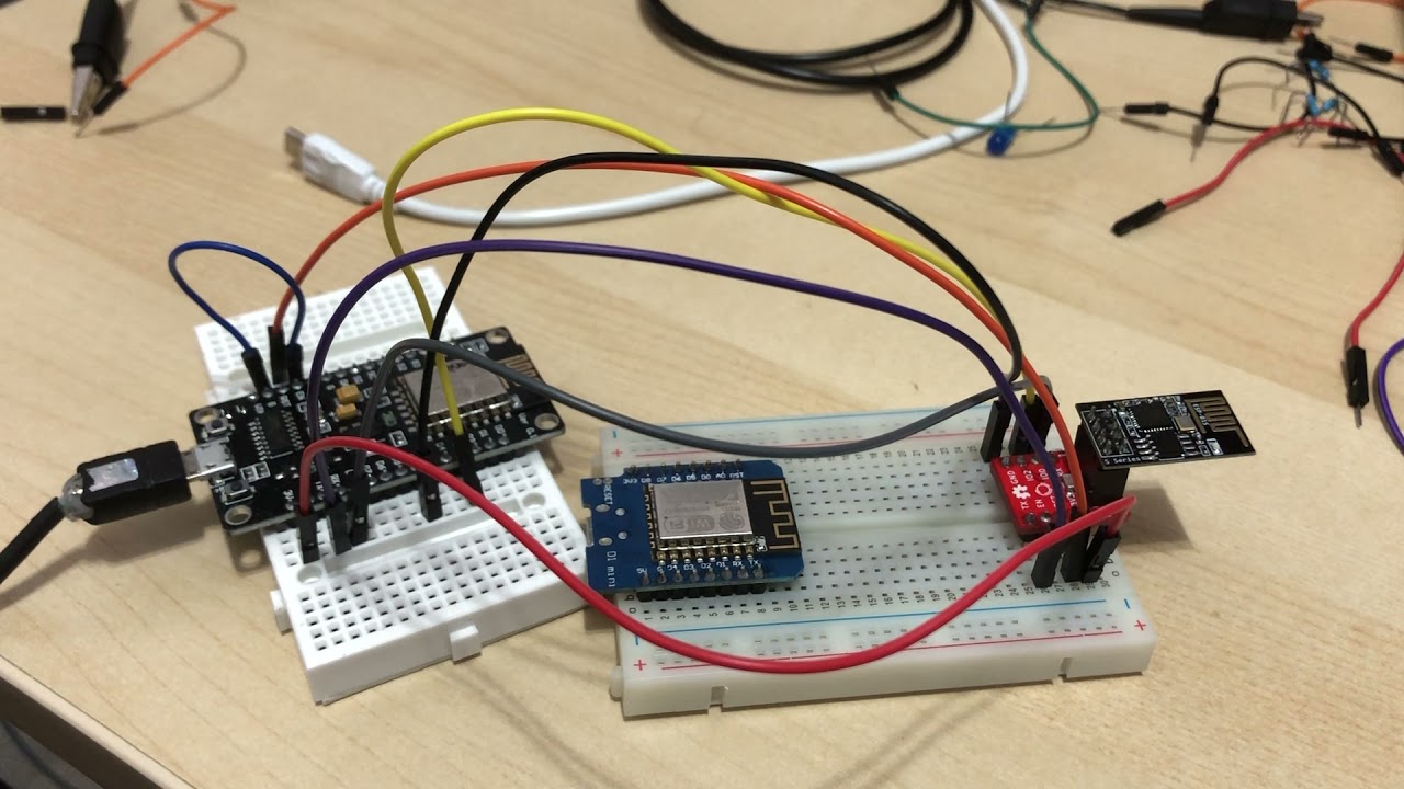 Uploading code to ESP-01 Using a Node MCU as a programmer - YouTube