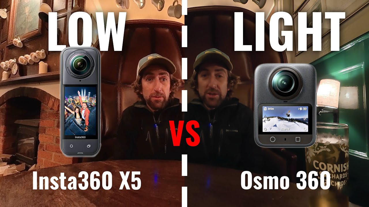 DJI Osmo 360 vs Insta360 X5 LOW LIGHT BATTLE