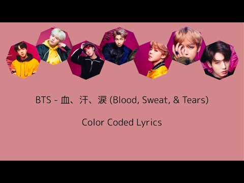 Bts Blood Sweat And Tears Color Coded