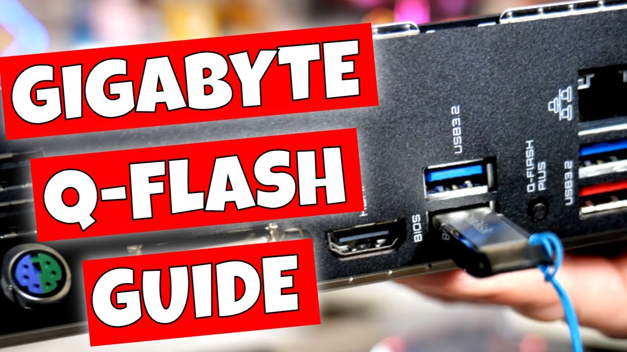 Gigabyte USB Q Flash With NO CPU B550 Gaming X V2 BIOS Flash gigabyte bios  flash 