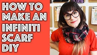 How to Sew a DIY Infinity Scarf Perfect Holiday Gift! | Sew Anastasia