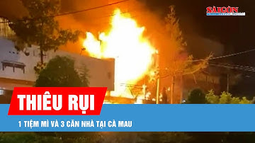 Cà Mau: Lửa thiêu rụi 1 tiệm mì cay và 3 căn nhà