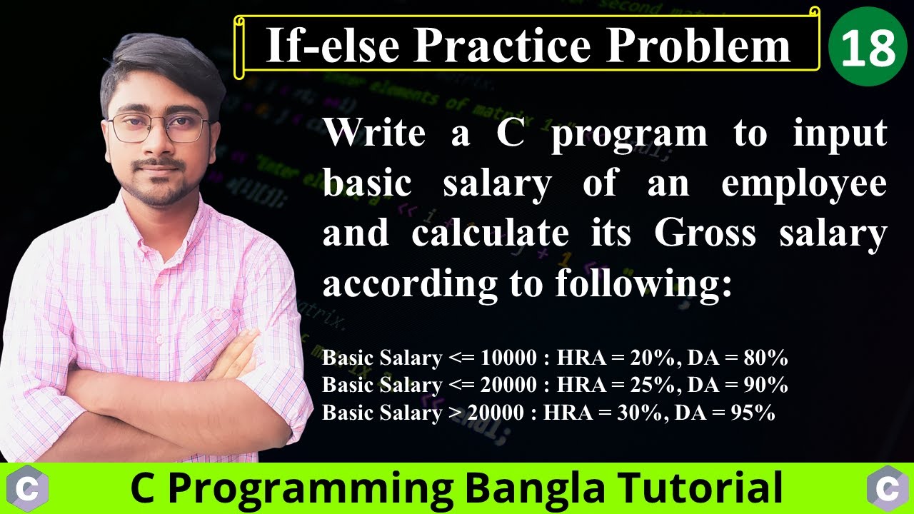 Scenario based practice problem || if else Problem 18 - C Programming ...
