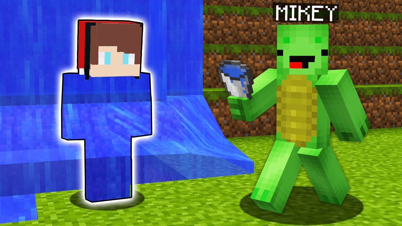 JJ and Mikey - WATER PRANKED in Minecraft gameplay by Mikey and JJ