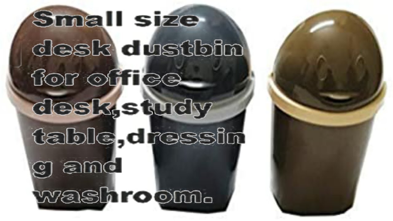 Delhi Plastic Dustbin (Colour May Vary, Standard Size) -Set of 3