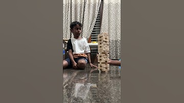Kids Playing Jenga Game #HasBro #jengablocks
