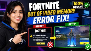 Fortnite Out of Video Memory FIX (2026) | PC Crash Solved | Easy Tutorial Fortnite Out of Video Memory FIX (2026) | PC Crash Solved | Easy Tutorial