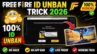 FREE FIRE ID UNBAN KAISE KARE ✅ | FREE FIRE ID SUSPENDED PROBLEM SOLUTION | RECOVER SUSPEND I'D 2026