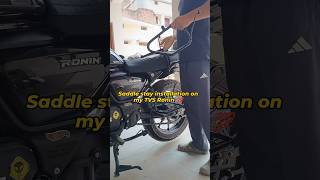 Complete Saddle Stay installation on my TVS Ronin 💯 #tvsronin #bikecare #installation #diy #bikeride