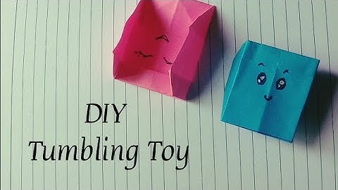 DIY paper tumbling toy | Paper crafts | Tumbling toy | Kids paper toys | School projects