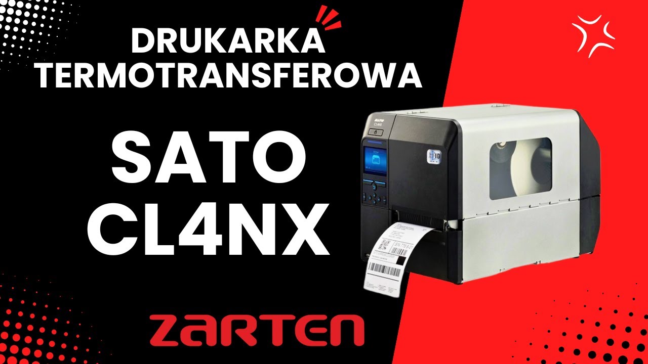 DRUKARKA TERMOTRANSFEROWA SATO  CL4NX PLUS Z DYSPENSEREM I NAWIJARKĄ WEWNETRZNĄ 203DPI