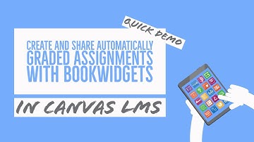 Starting with BookWidgets in Canvas LMS - Demo for beginners